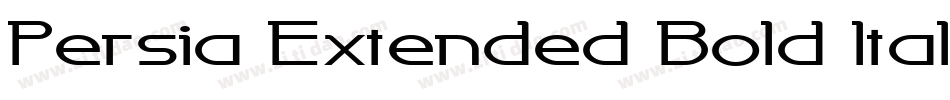 Persia Extended Bold Italic字体转换